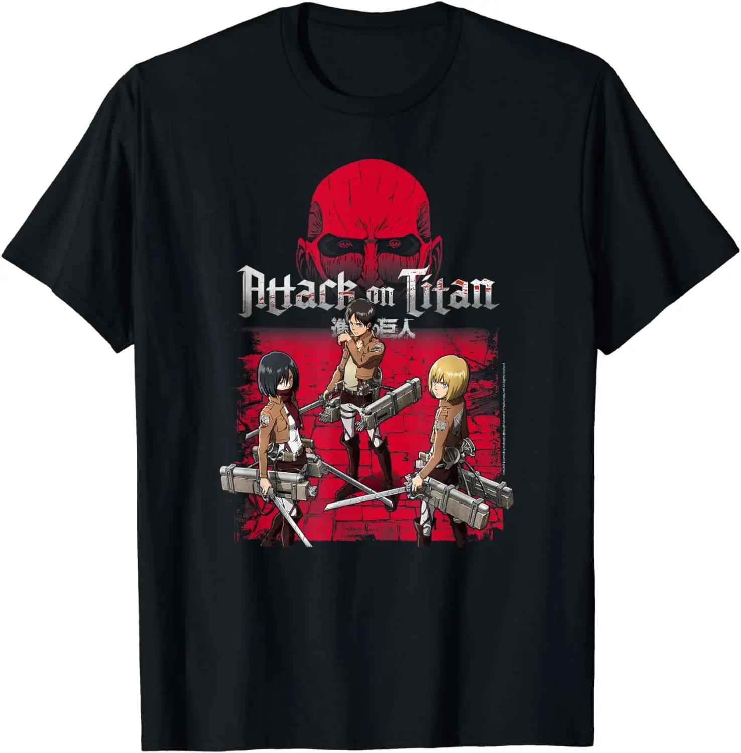 Attack on Titan 3 Main Characters Red Background TShirt Men Clothing Anime Clothes Tops Harajuku Camisetas S
Attack on Titan 3 Main Characters Red Background TShirt Men Clothing Anime Clothes Tops Harajuku Camisetas S