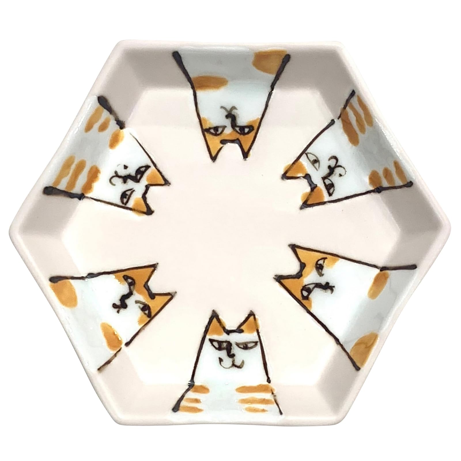 24to3 Nishitomi Ceramics Arita Ware Dish Small Plate 10cm Hexagon Six Cat Pink Made in Japan 477437 Approx.
24to3 Nishitomi Ceramics Arita Ware Dish Small Plate 10cm Hexagon Six Cat Pink Made in Japan 477437 Approx.