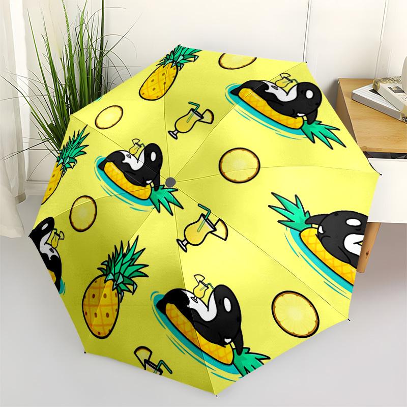 1pc Pineapple Orca Summer Automatic Folding Umbrella - 8-Rib Automatic Open/Close, Portable Collapsible Compact Umbrella yy251218063
1pc Pineapple Orca Summer Automatic Folding Umbrella - 8-Rib Automatic Open/Close, Portable Collapsible Compact Umbrella yy251218063