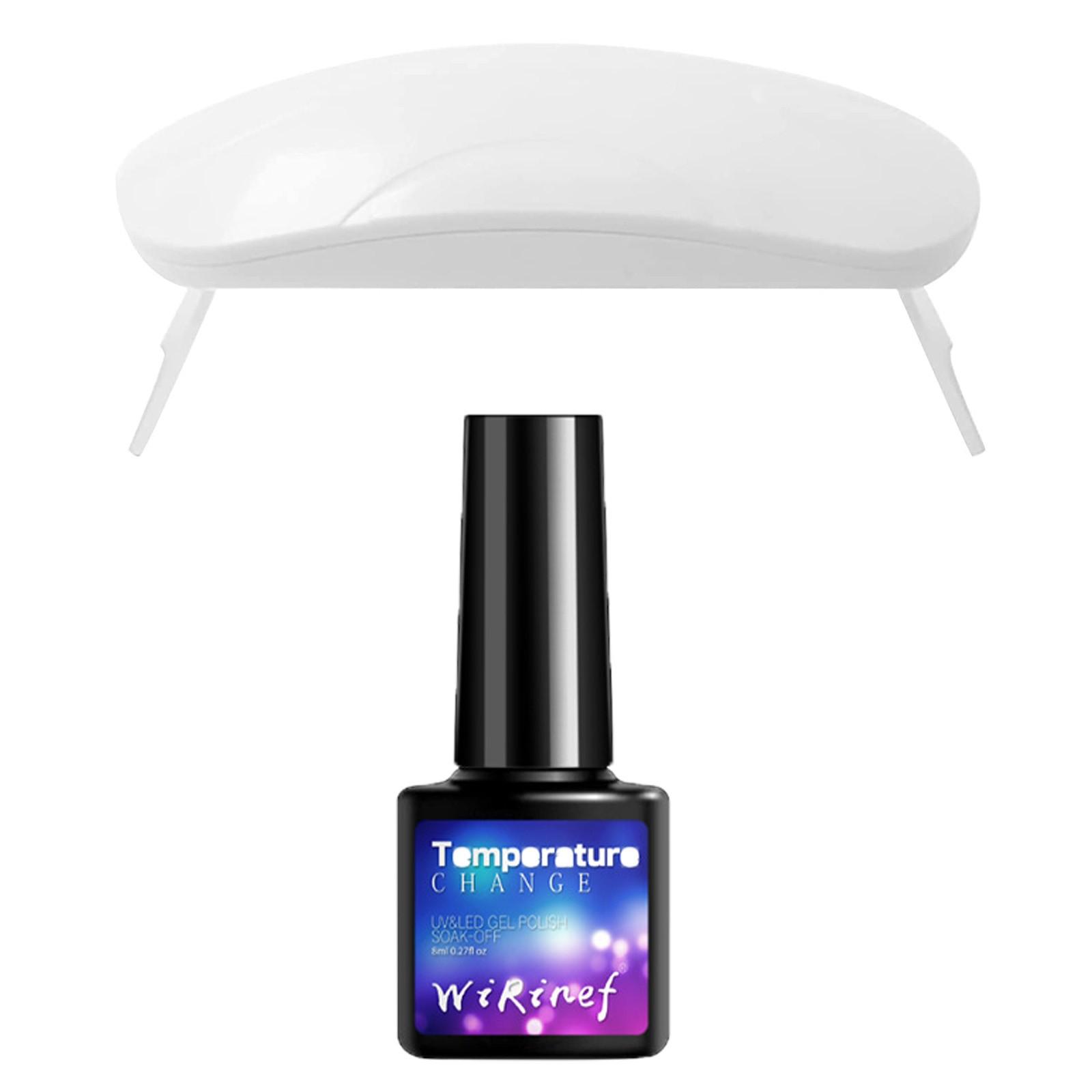 Temperature Change Gel Nail Polish Set with Mini UV LED Nail Lamp Portable Nail Dryer for Gel Manicure Professional Use
Temperature Change Gel Nail Polish Set with Mini UV LED Nail Lamp Portable Nail Dryer for Gel Manicure Professional Use