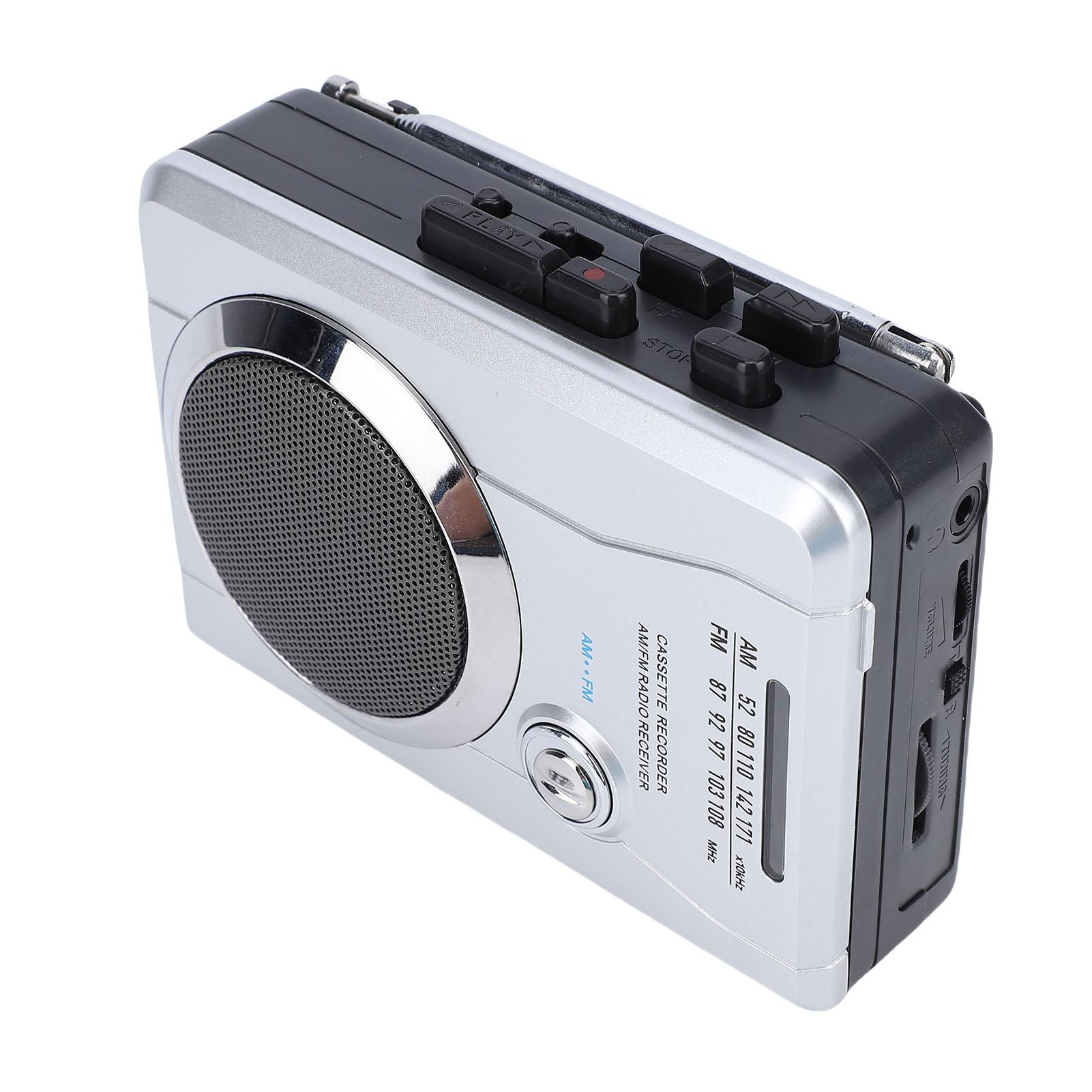 Portable Cassette Player Recorder AM FM Radio with Built in Speaker Microphone Earphone Battery Operated Powered
Portable Cassette Player Recorder AM FM Radio with Built in Speaker Microphone Earphone Battery Operated Powered