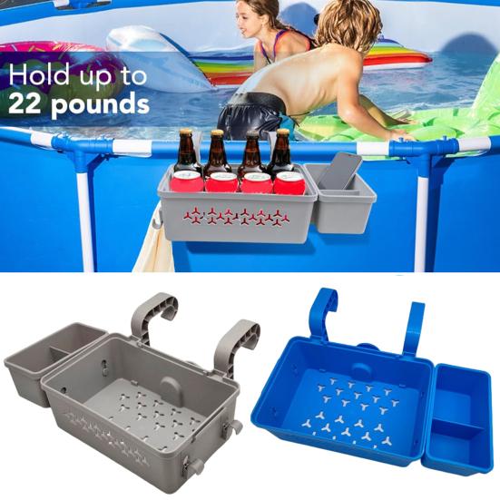 Poolside Storage Basket with Cup Holder Large Capacity Hollow Design Above-Ground Pool Toy Holder Versatile Storage Organizer синій
Poolside Storage Basket with Cup Holder Large Capacity Hollow Design Above-Ground Pool Toy Holder Versatile Storage Organizer синій