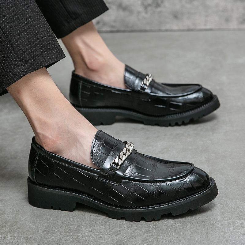 Men s shoes fashion business dress leather shoes new trend British style foot cover pointed casual leather shoes wedding groom shoes 37
Men s shoes fashion business dress leather shoes new trend British style foot cover pointed casual leather shoes wedding groom shoes 37
