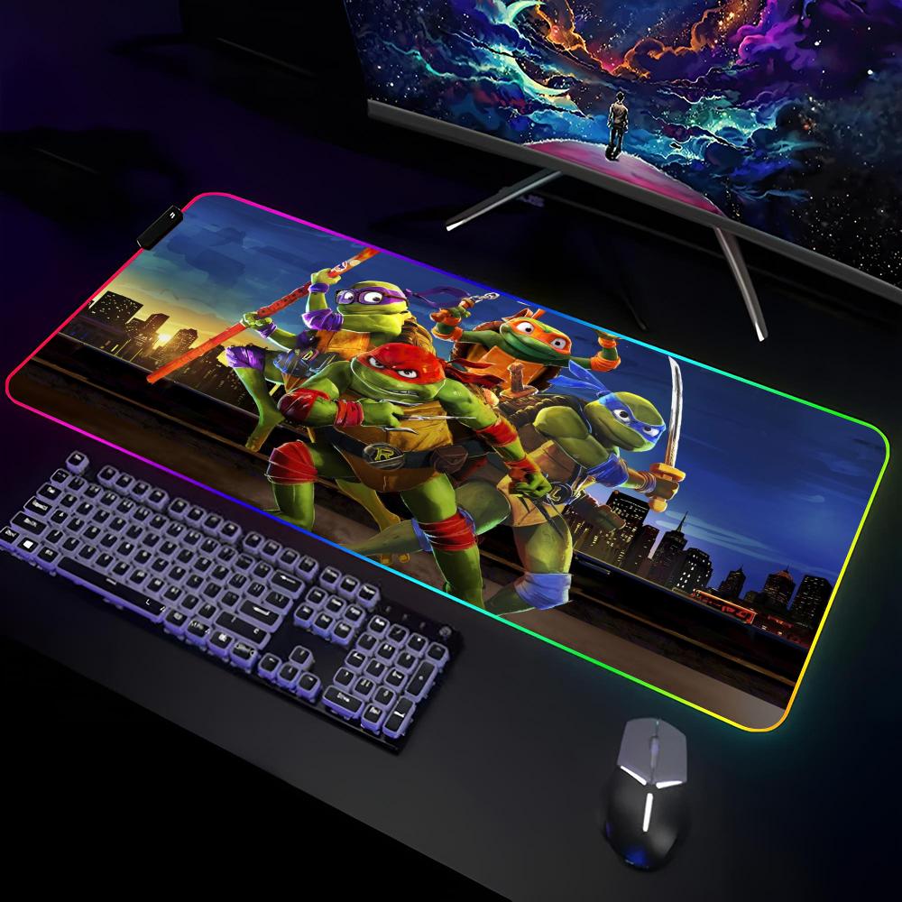 T-Teenage Mutant N-Ninja-Turtles Mouse Pad Gamer RGB Deskmat Keyboard Mat Gaming Laptops LED Mousepad Desk Protector Anime Mause RGB600x300x3mm
T-Teenage Mutant N-Ninja-Turtles Mouse Pad Gamer RGB Deskmat Keyboard Mat Gaming Laptops LED Mousepad Desk Protector Anime Mause RGB600x300x3mm