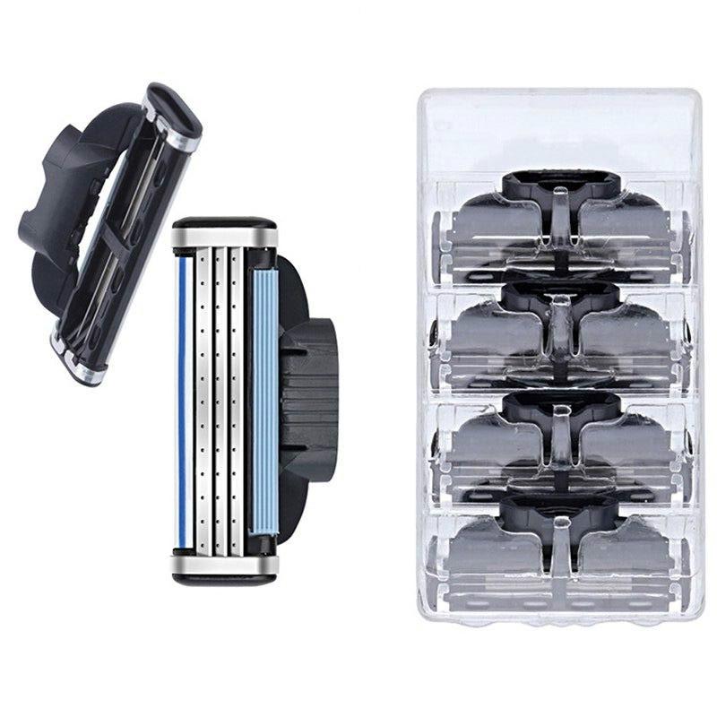 Новые 4 шт. мужские безопасные лезвия для бритвы, 3-слойные защитные лезвия из нержавеющей стали, сменная головка
Новые 4 шт. мужские безопасные лезвия для бритвы, 3-слойные защитные лезвия из нержавеющей стали, сменная головка