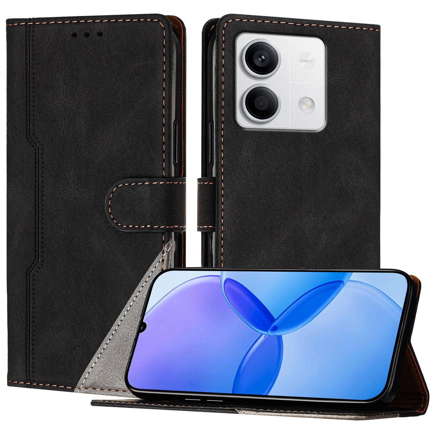 For Xiaomi Redmi Note 13 5G Leather Case Triangle Patchwork Wallet Stand Shockproof Phone Cover Black
For Xiaomi Redmi Note 13 5G Leather Case Triangle Patchwork Wallet Stand Shockproof Phone Cover Black