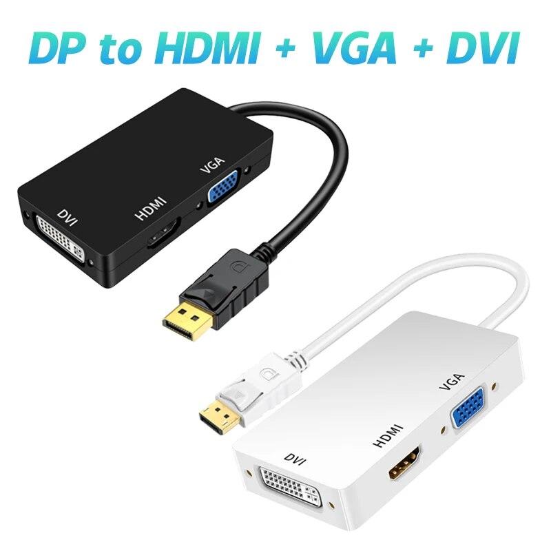 Displayport DP TO DVI VGA HDTV 3IN1 адаптер конвертер кабель для проектора телевизора компьютера ноутбука ПК 25cm чёрный
Displayport DP TO DVI VGA HDTV 3IN1 адаптер конвертер кабель для проектора телевизора компьютера ноутбука ПК 25cm чёрный
