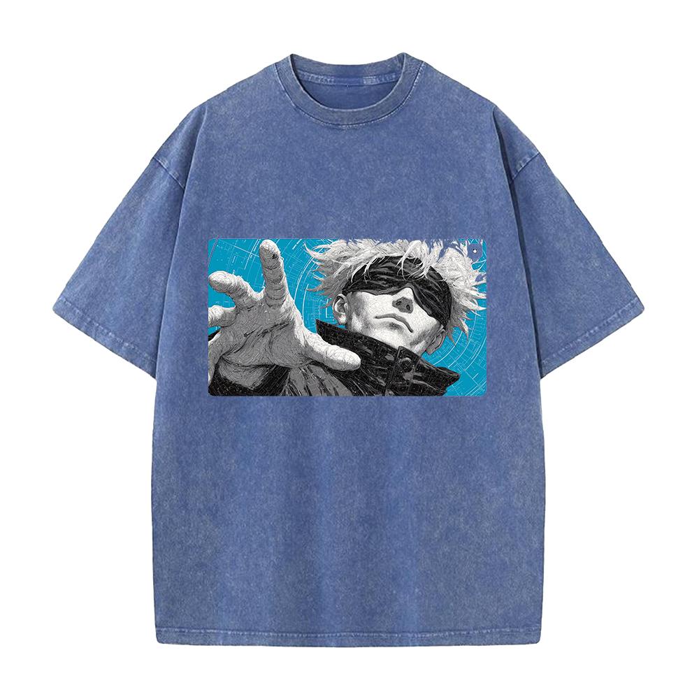 Gojo Satoru Print T-shirt Anime Jujutsu Kaisen Clothing Men Women Cotton Tshirts Retro Washed T Shirt Harajuku Male Casual Tops XXL синий
Gojo Satoru Print T-shirt Anime Jujutsu Kaisen Clothing Men Women Cotton Tshirts Retro Washed T Shirt Harajuku Male Casual Tops XXL синий