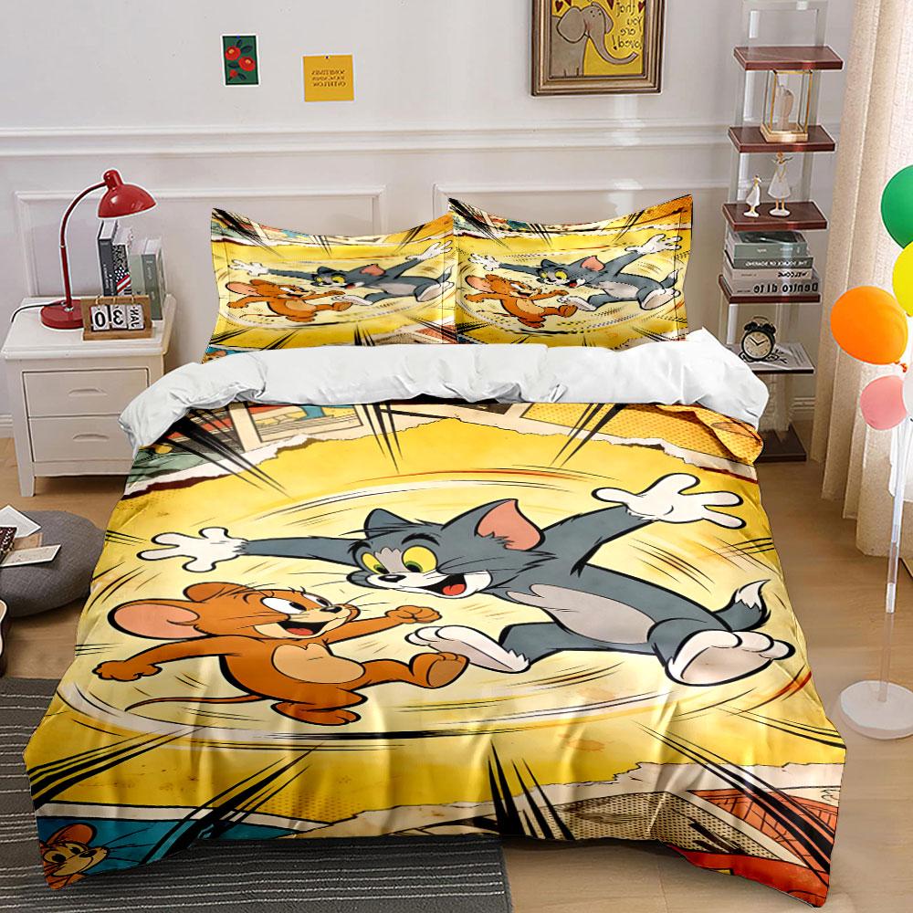 Cat and mouse illustration. Bedding sets Duvet cover sets Duvet covers Pillowcases(1 * Duvet Cover 2 * Pillowcases, without duvet insert) 135x200cm
Cat and mouse illustration. Bedding sets Duvet cover sets Duvet covers Pillowcases(1 * Duvet Cover 2 * Pillowcases, without duvet insert) 135x200cm