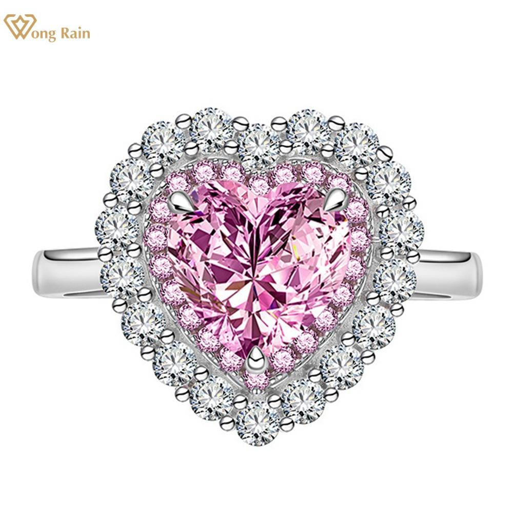 Кольцо Wong Rain из стерлингового серебра 925 пробы 8*8 мм Love Heart AAAAA с цирконами и драгоценными камнями для женщин, ювелирные изделия, свадебное обручальное кольцо, подарок US 6 розовый
Кольцо Wong Rain из стерлингового серебра 925 пробы 8*8 мм Love Heart AAAAA с цирконами и драгоценными камнями для женщин, ювелирные изделия, свадебное обручальное кольцо, подарок US 6 розовый