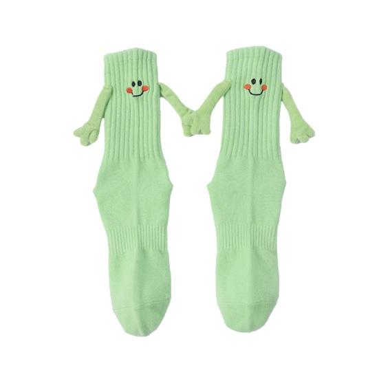 Women Smile Face Socks Magnetic Holding Hands Socks Kids Teens Fun Stretchy Ribbed Crew Socks
Women Smile Face Socks Magnetic Holding Hands Socks Kids Teens Fun Stretchy Ribbed Crew Socks