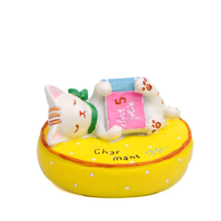 Cat Lying On A Cushion Reading A Book Resin Figurine For Living Decor Room
Cat Lying On A Cushion Reading A Book Resin Figurine For Living Decor Room