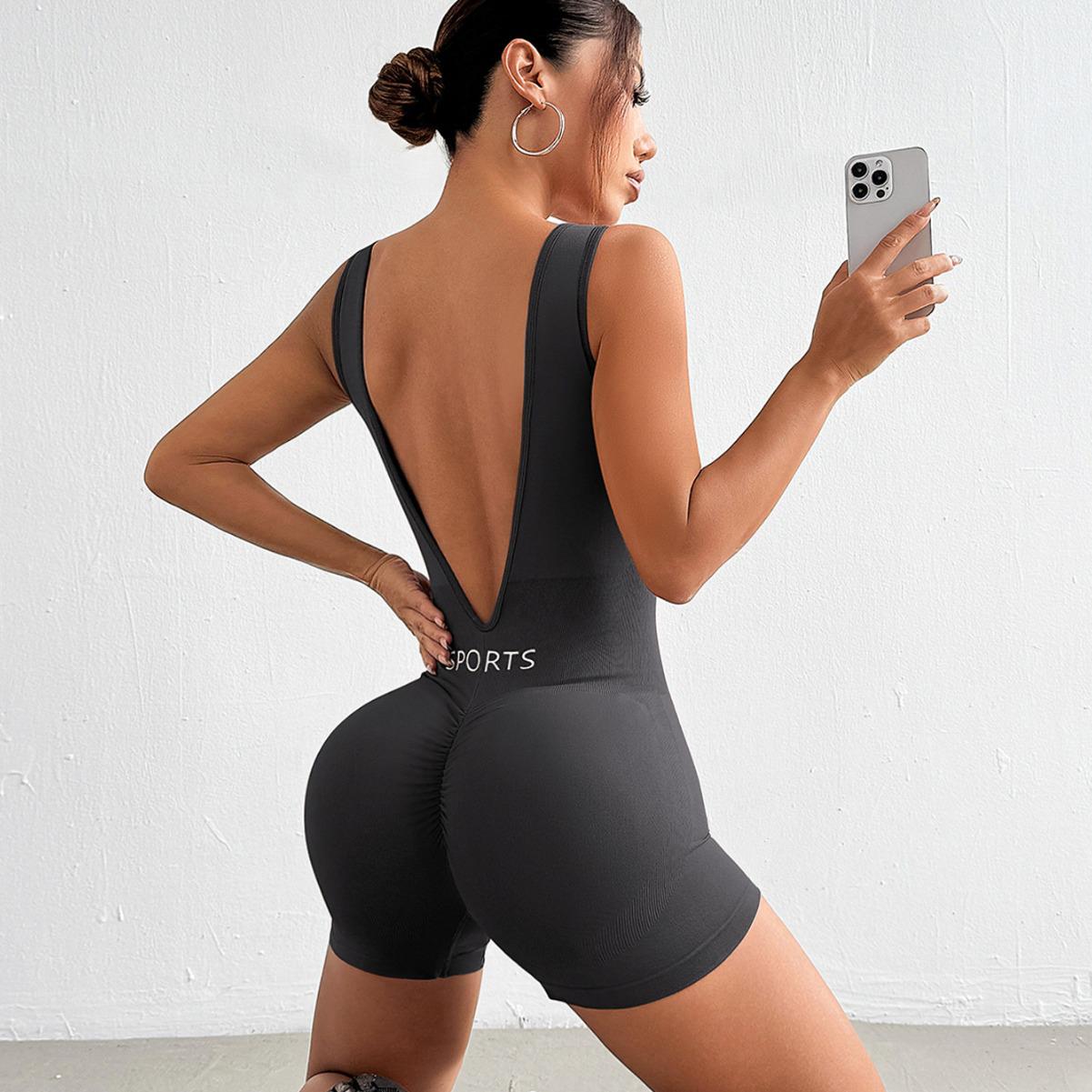 Women s Seamless Backless Yoga Jumpsuit – High-Elasticity Nude Feel, Hip-Lifting Fitness Wear Small королівський синій колір
Women s Seamless Backless Yoga Jumpsuit – High-Elasticity Nude Feel, Hip-Lifting Fitness Wear Small королівський синій колір