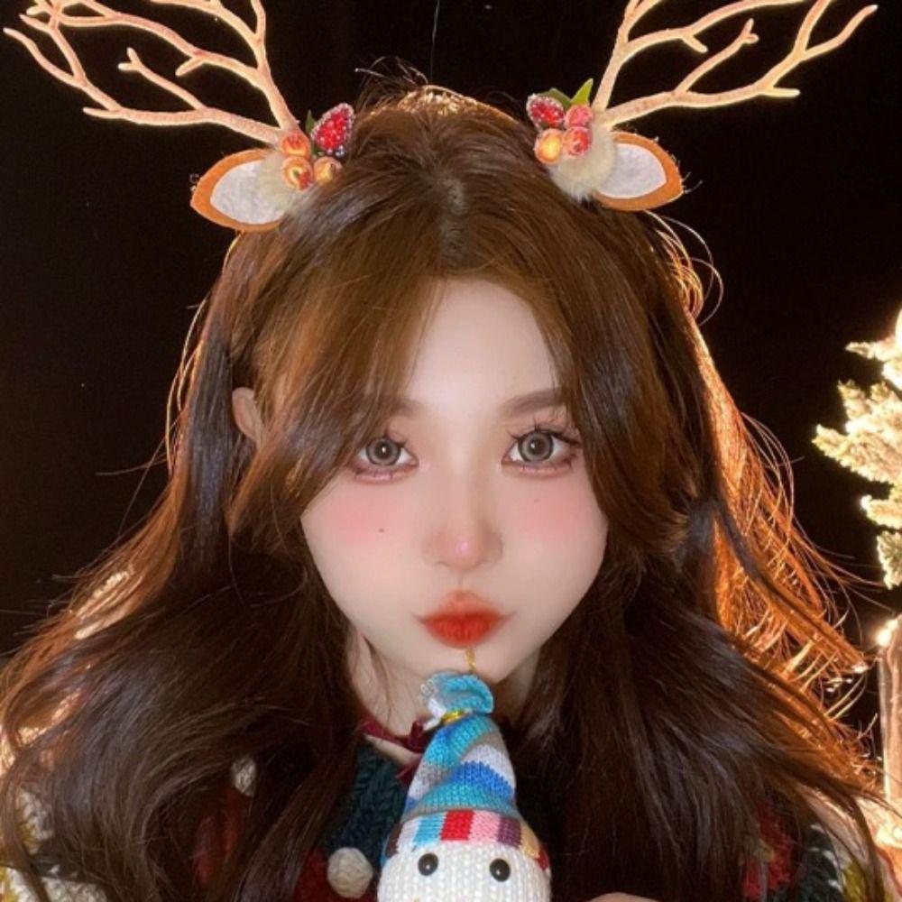 Creative Elk Antler Hair Clip Cloth Christmas Hair Clip Gift Xmas Reindeer Clip Christmas Style D
Creative Elk Antler Hair Clip Cloth Christmas Hair Clip Gift Xmas Reindeer Clip Christmas Style D