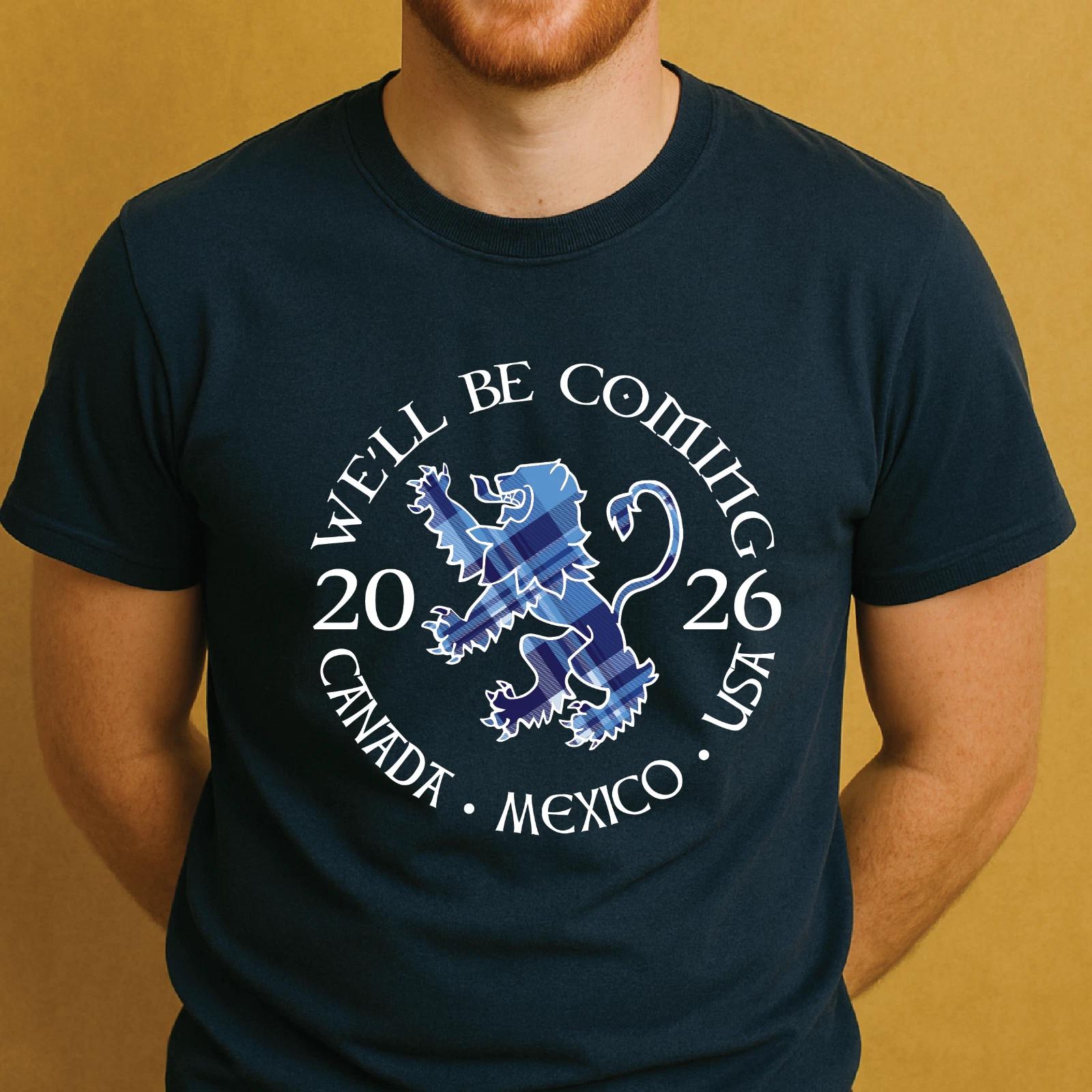 We ll be Coming BLUE Tartan Scotland 2026 TShirt - Scottish World Cup M
We ll be Coming BLUE Tartan Scotland 2026 TShirt - Scottish World Cup M