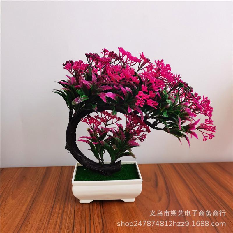 Simulation of welcoming pine potted plastic artificial flower peacock tree bonsai photo props home
Simulation of welcoming pine potted plastic artificial flower peacock tree bonsai photo props home