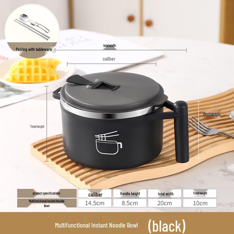 Microwaveable 304 Stainless Steel Insulated Noodle Bowl Set
Microwaveable 304 Stainless Steel Insulated Noodle Bowl Set