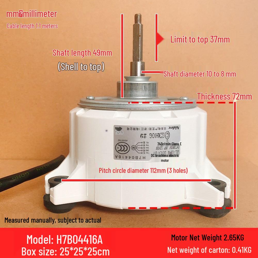 H7B04416A Motor for Hisense Hitachi Central Air Conditioner Indoor Unit (Model: SIC-72FW-D8124-2A)
H7B04416A Motor for Hisense Hitachi Central Air Conditioner Indoor Unit (Model: SIC-72FW-D8124-2A)
