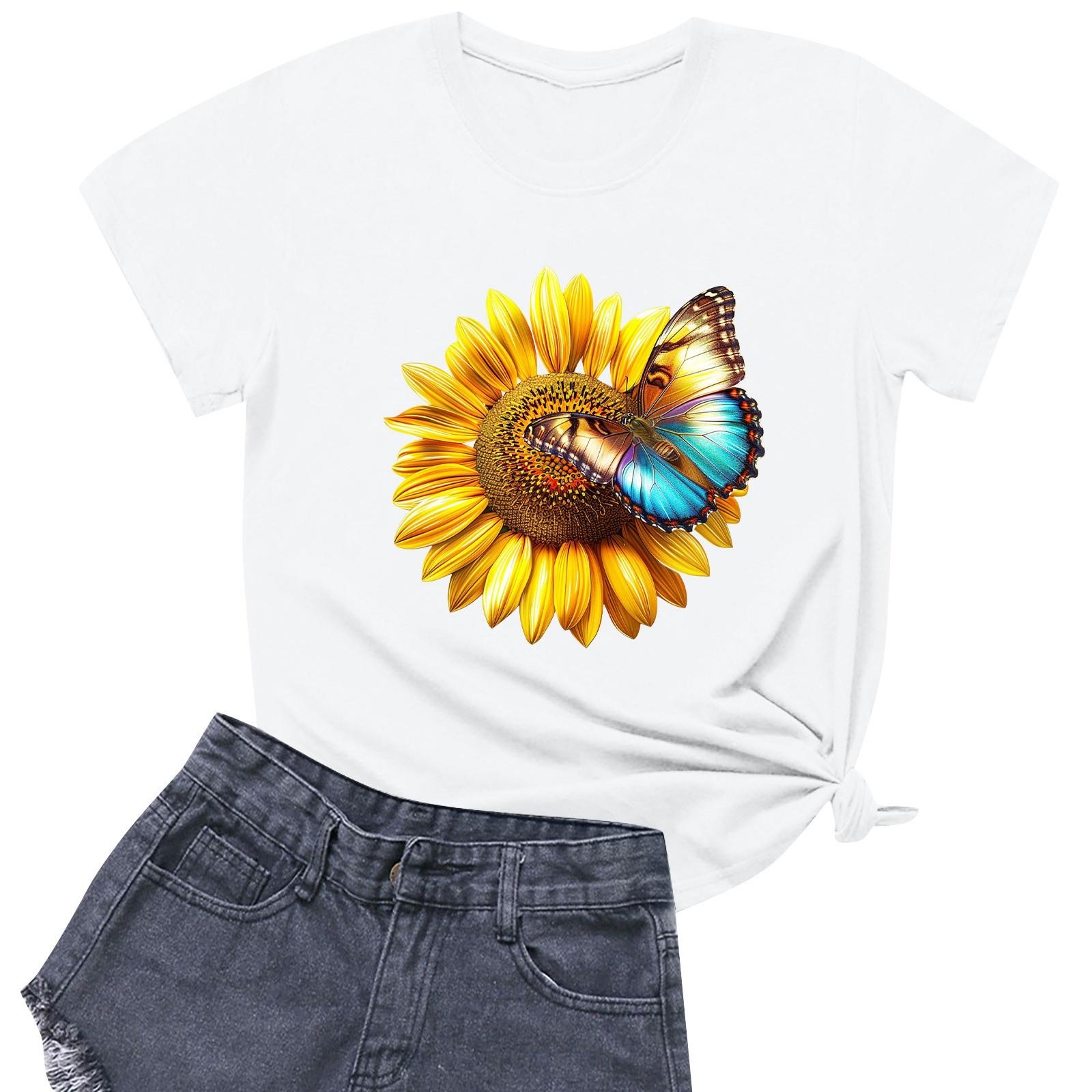 Женская модная повседневная футболка с круглым вырезом и короткими рукавами S белый
Женская модная повседневная футболка с круглым вырезом и короткими рукавами S белый