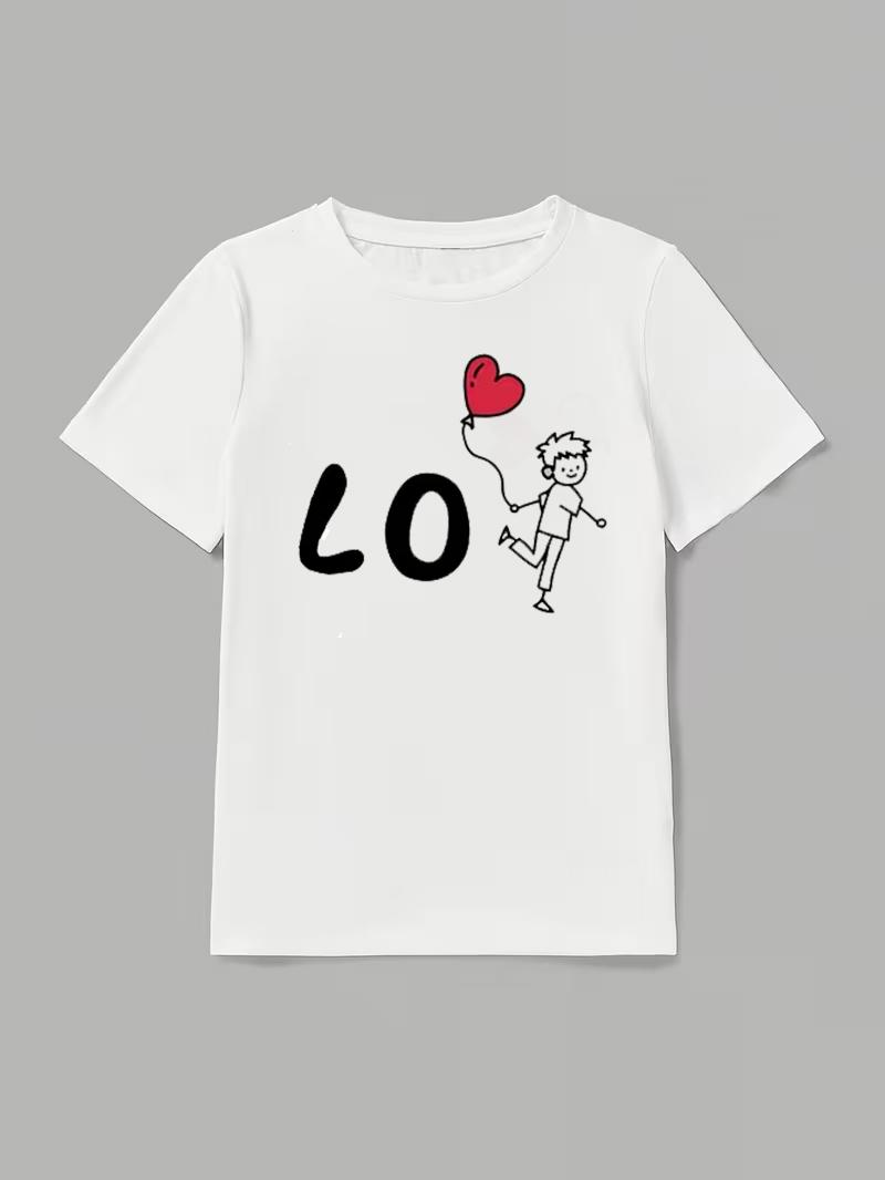 Black and White Casual ShortSleeve TShirt with A Round Neck Featuring A Cartoon Character Design for Couples on Couples Trip S
Black and White Casual ShortSleeve TShirt with A Round Neck Featuring A Cartoon Character Design for Couples on Couples Trip S
