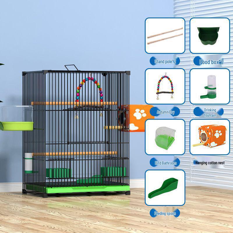 Посилена велика клітка для великих птахів, таких як какатіли та піони, з гніздовою коробкою 60cm H, 42x31cm, no wheels, Package 5 чорний
Посилена велика клітка для великих птахів, таких як какатіли та піони, з гніздовою коробкою 60cm H, 42x31cm, no wheels, Package 5 чорний