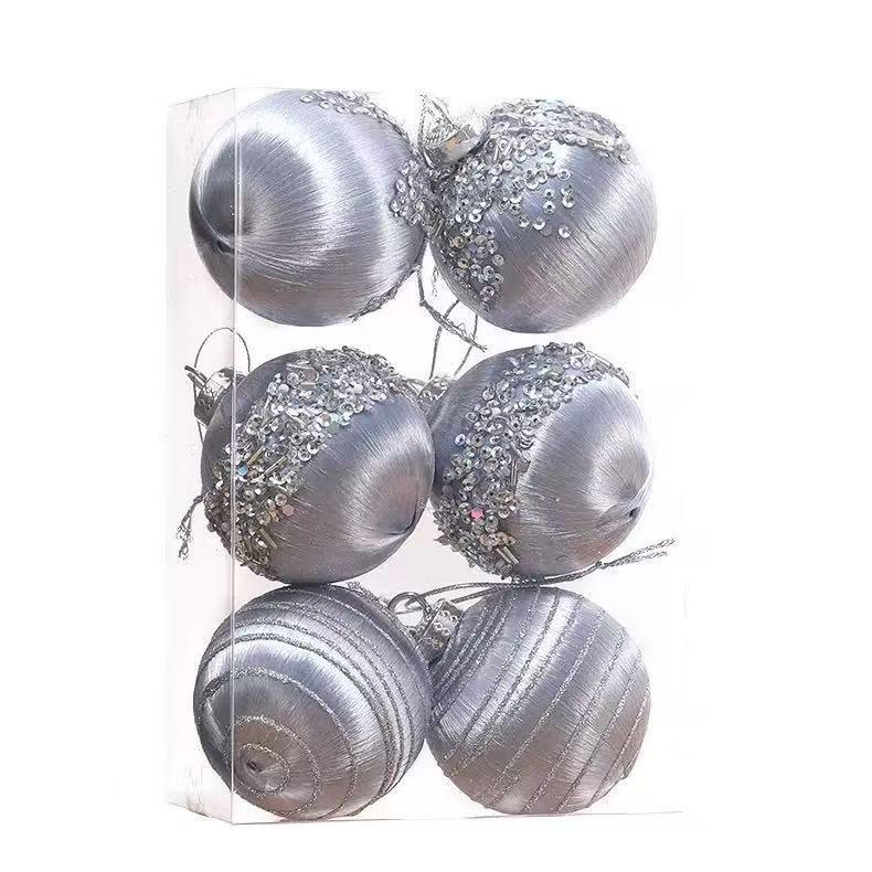 Diamond-Studded Velvet Christmas Ornaments - Set of 6, 8cm Cloth-Wrapped Balls 8cm/6pcs серебряный
Diamond-Studded Velvet Christmas Ornaments - Set of 6, 8cm Cloth-Wrapped Balls 8cm/6pcs серебряный
