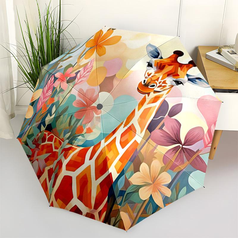 1pc Giraffe Flowers Automatic Open/close Folding Umbrella, Compact Portable Travel Umbrella, Cute Umbrella, Durable Construction yy260328008
1pc Giraffe Flowers Automatic Open/close Folding Umbrella, Compact Portable Travel Umbrella, Cute Umbrella, Durable Construction yy260328008
