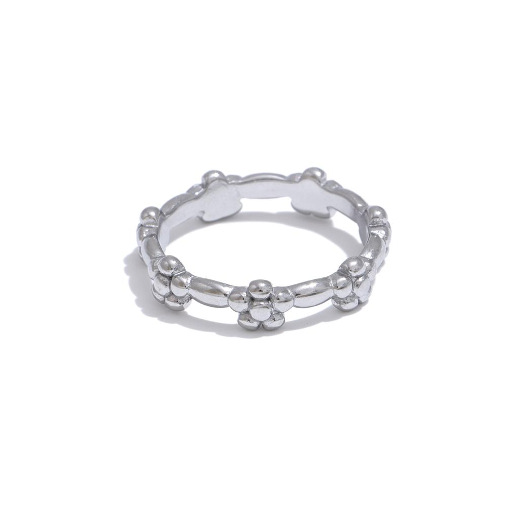 Yhpup Waterproof Stainless Steel Metal Flower Thin Ring Tarnish Resistant Simple Chic Finger Jewelry Accessories for Women 6
Yhpup Waterproof Stainless Steel Metal Flower Thin Ring Tarnish Resistant Simple Chic Finger Jewelry Accessories for Women 6