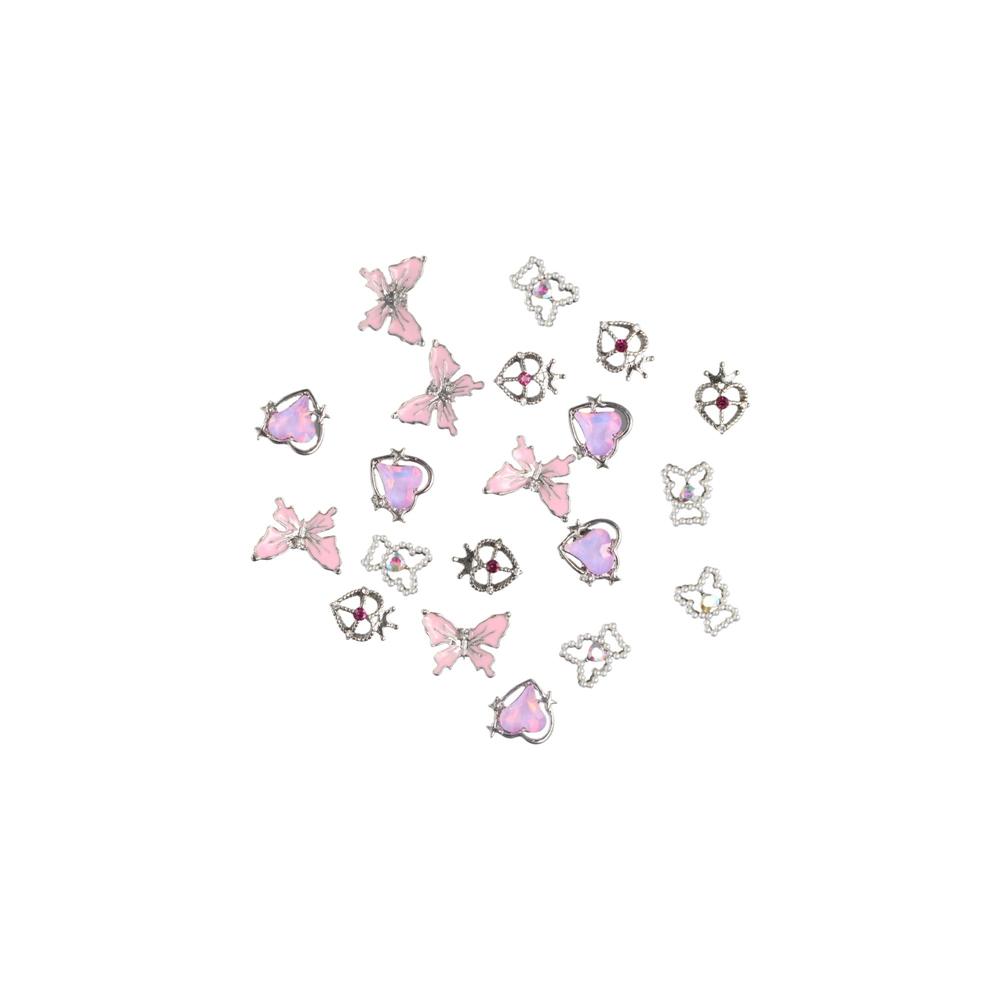 5Pcs/set Nail Accessories Aurora Heart Nail Decorations Butterfly Nail Rhinestones Manicurist 5pcs-X909
5Pcs/set Nail Accessories Aurora Heart Nail Decorations Butterfly Nail Rhinestones Manicurist 5pcs-X909