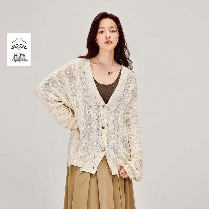 Кардиган INMAN в стиле ретро с V-образным вырезом и кабельным узором M
Кардиган INMAN в стиле ретро с V-образным вырезом и кабельным узором M