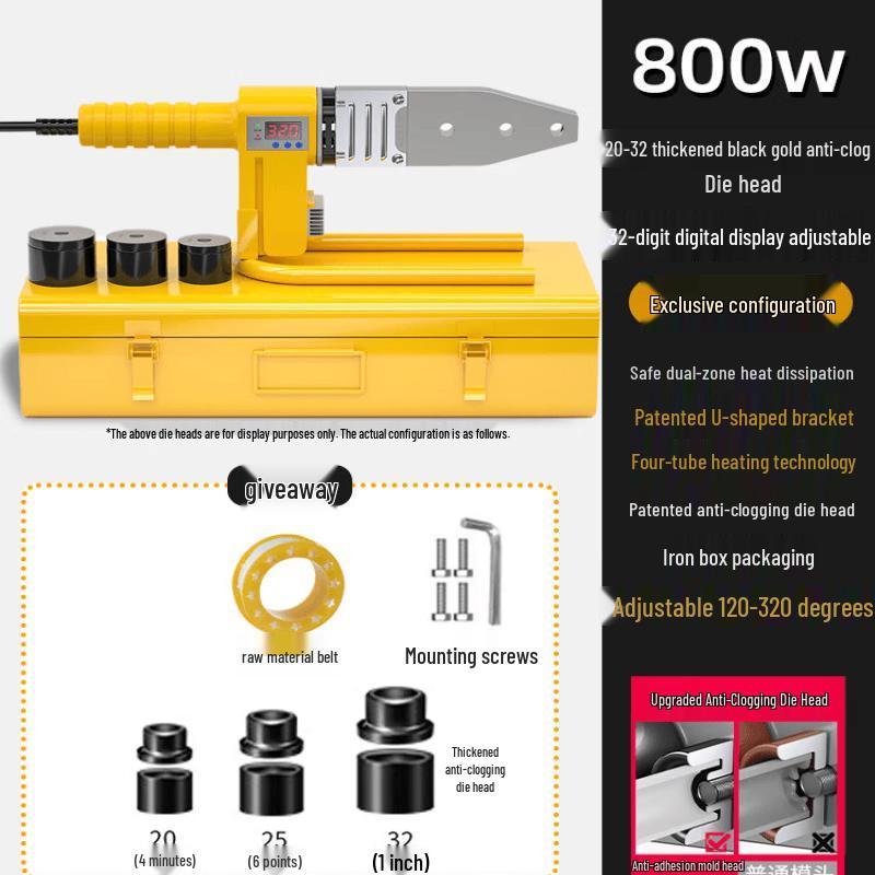 Jun Dingying 32 Digital Display Pipe Hot Melt Welder
Jun Dingying 32 Digital Display Pipe Hot Melt Welder