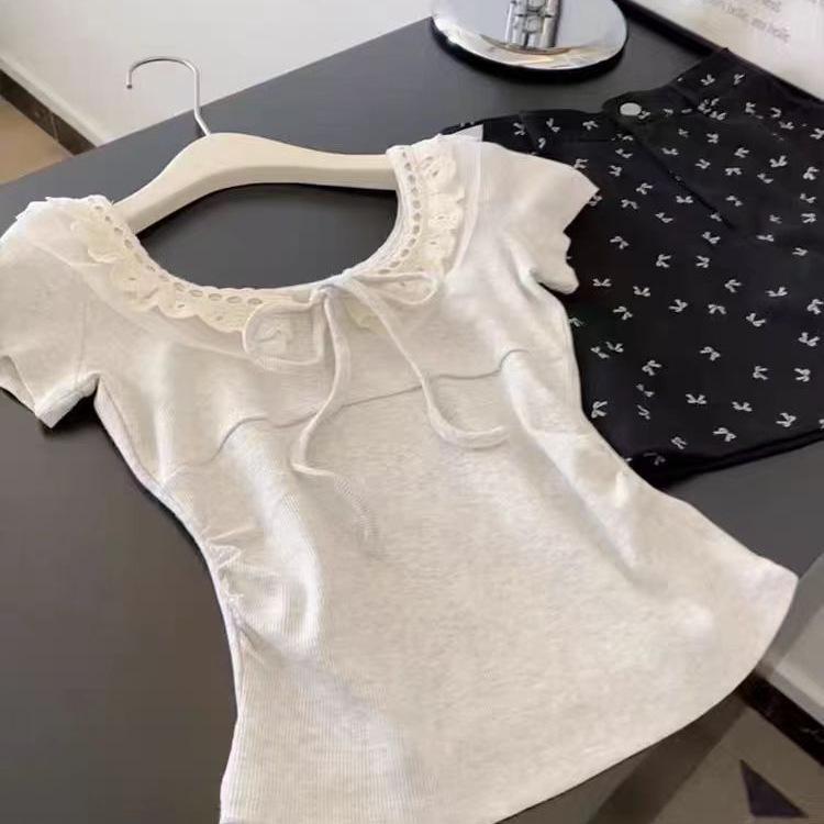 Japanese Patchwork Tie-Up Short Sleeve Tee - Women s Petite Slimming Cropped Top S светло-серый
Japanese Patchwork Tie-Up Short Sleeve Tee - Women s Petite Slimming Cropped Top S светло-серый