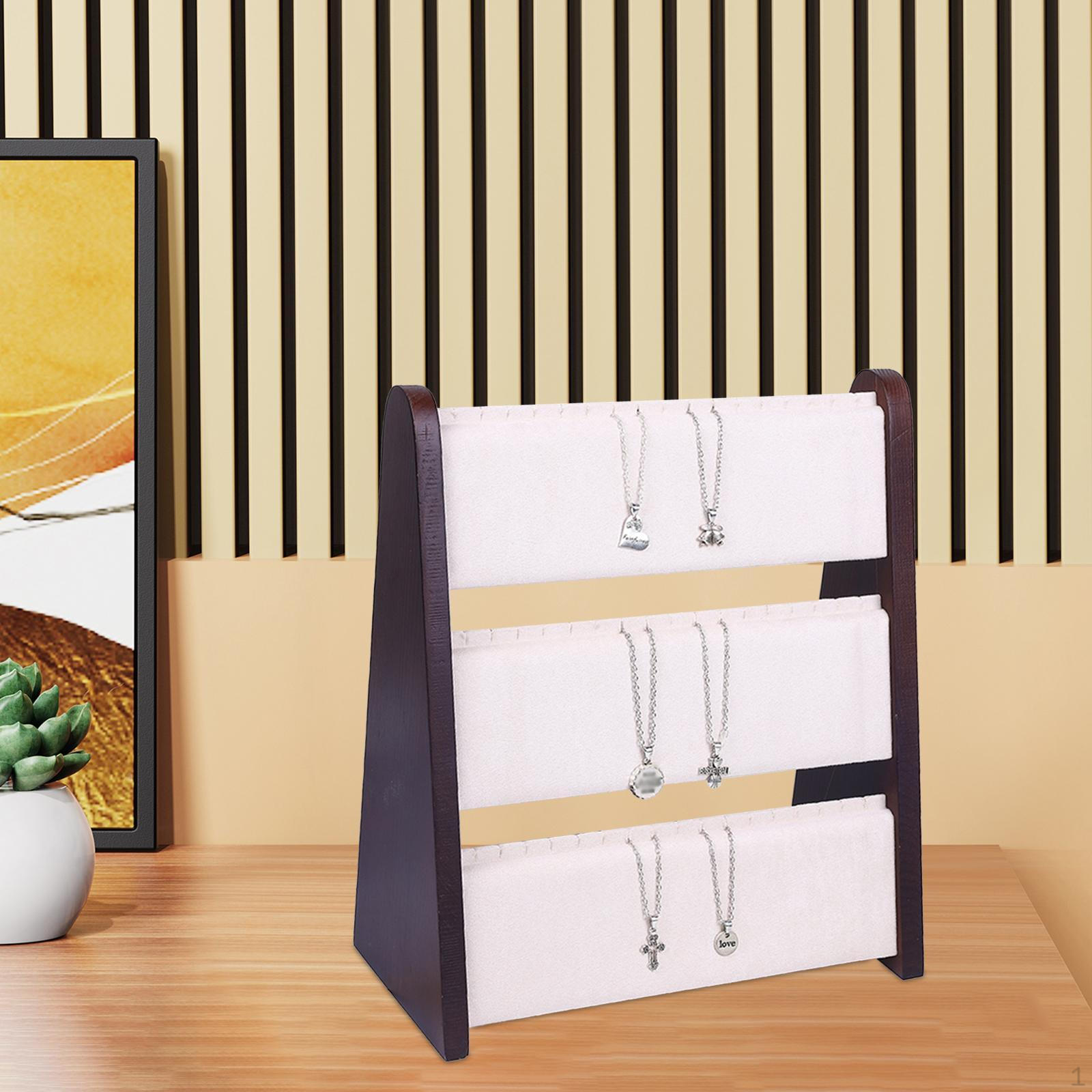 Элегантный деревянный держатель для ожерелий для дома и магазина бежевый
Элегантный деревянный держатель для ожерелий для дома и магазина бежевый