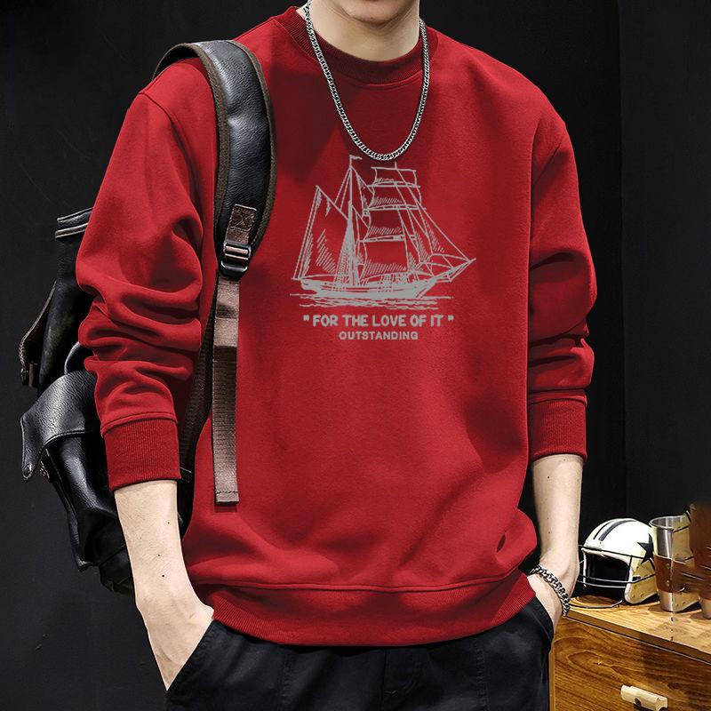 Men s Heavyweight Round Neck Retro Sweatshirt - Spring/Autumn Casual Loose Pullover 3XL (190-220 jin)
Men s Heavyweight Round Neck Retro Sweatshirt - Spring/Autumn Casual Loose Pullover 3XL (190-220 jin)