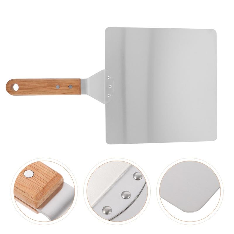 Stainless Steel Pizza Shovel Wooden Handle Lightweight Baking Tool Pizza Transfer Peel Kitchen Supply Oven Lifter Restaurant 45.5X25.8CM
Stainless Steel Pizza Shovel Wooden Handle Lightweight Baking Tool Pizza Transfer Peel Kitchen Supply Oven Lifter Restaurant 45.5X25.8CM
