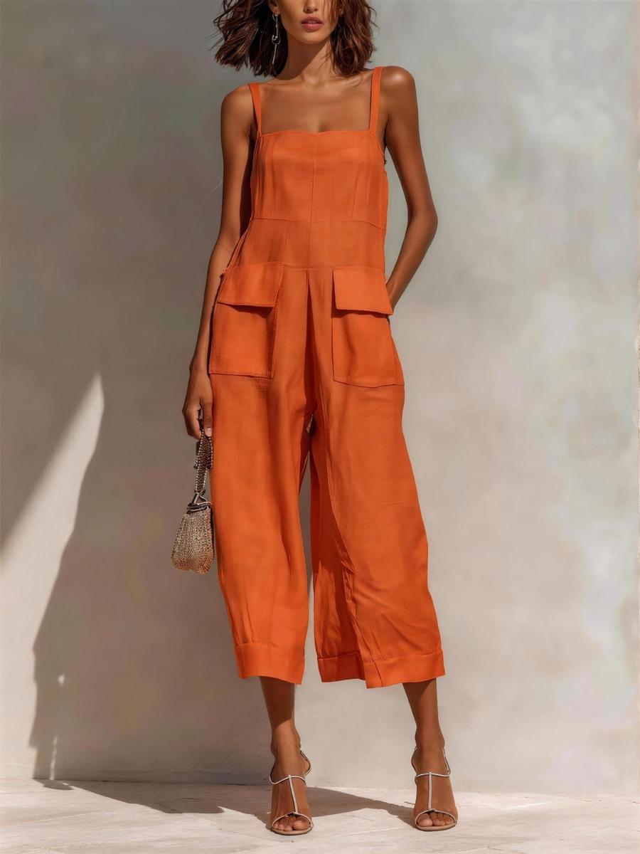 New Fashion Elegant Spaghetti Strap Sleeveless T-Shirt Loose Wide Leg Seven-Tee Culottes 2XL помаранчевий
New Fashion Elegant Spaghetti Strap Sleeveless T-Shirt Loose Wide Leg Seven-Tee Culottes 2XL помаранчевий