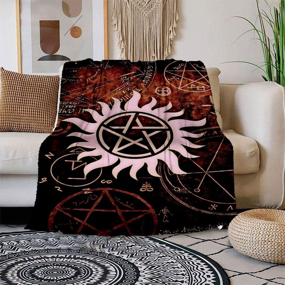 Supernatural Anti-Possession Symbol Poster PrintBlanket Flannel Throw Blanket for Sofa, Bed, Travel, Camping, Office, Couch, Chair, And Bed 150x180cm
Supernatural Anti-Possession Symbol Poster PrintBlanket Flannel Throw Blanket for Sofa, Bed, Travel, Camping, Office, Couch, Chair, And Bed 150x180cm