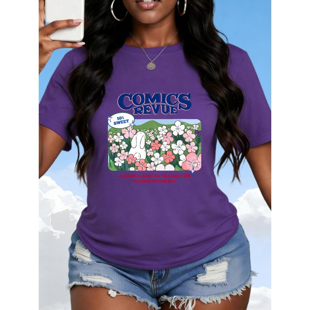 Summer Cloud Oil Painting Colorful Flowers Design Print Women T Shirt Breathable O-Neck T-Shirt Sport Clothes Y2K Short Sleeve S
Summer Cloud Oil Painting Colorful Flowers Design Print Women T Shirt Breathable O-Neck T-Shirt Sport Clothes Y2K Short Sleeve S