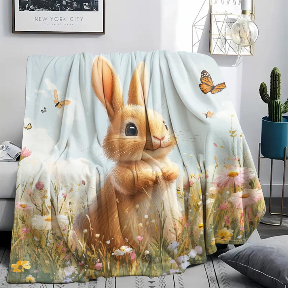 Rabbit and Flowers,pattern Flannel Blanket, High quality Comfortable for All Seasons, Home Decor, Warmth and Comfort, Perfect for Gifts. 80cm x 120cm
Rabbit and Flowers,pattern Flannel Blanket, High quality Comfortable for All Seasons, Home Decor, Warmth and Comfort, Perfect for Gifts. 80cm x 120cm