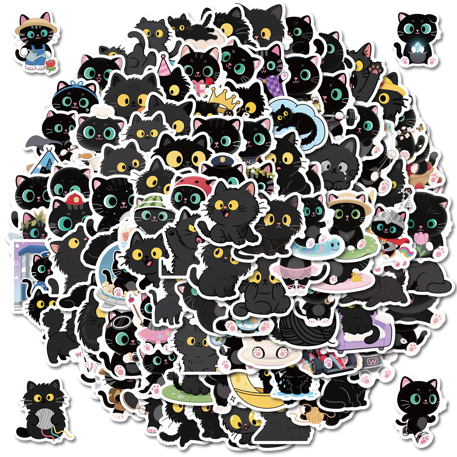 106 Cute Soft And Cute Black Cat Decorative Water Cup Motorcycle Creative Waterproof Sticker Spot Batch
106 Cute Soft And Cute Black Cat Decorative Water Cup Motorcycle Creative Waterproof Sticker Spot Batch