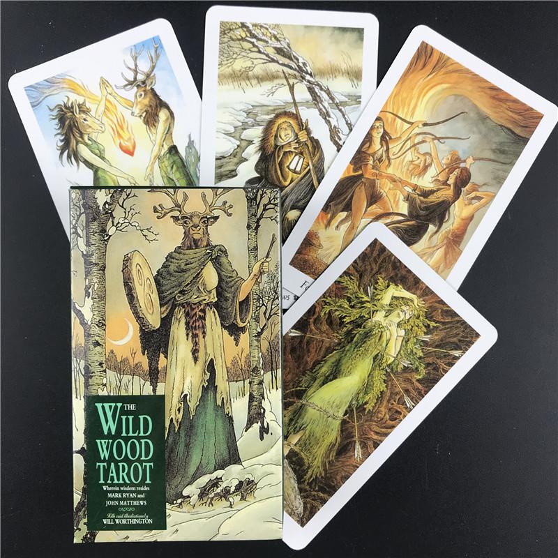 Новые карты Таро для английской настольной игры Карты Таро Wild Wood для семейных вечеринок
Новые карты Таро для английской настольной игры Карты Таро Wild Wood для семейных вечеринок