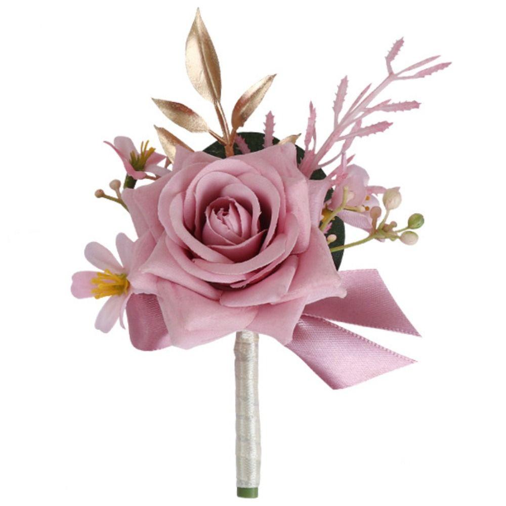 Delicate Bridegroom-bride Corsage Fashionable Pearl Wrist Flower Wedding Boutonniere Bridesmaid corsage
Delicate Bridegroom-bride Corsage Fashionable Pearl Wrist Flower Wedding Boutonniere Bridesmaid corsage