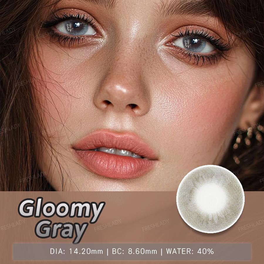 Freshlady 2pc 14.20mm Yearly Disposable Colore Contact Lenses with Natural Brown Grey Beauty and Softly Comfortable Contact Lenses сірий
Freshlady 2pc 14.20mm Yearly Disposable Colore Contact Lenses with Natural Brown Grey Beauty and Softly Comfortable Contact Lenses сірий