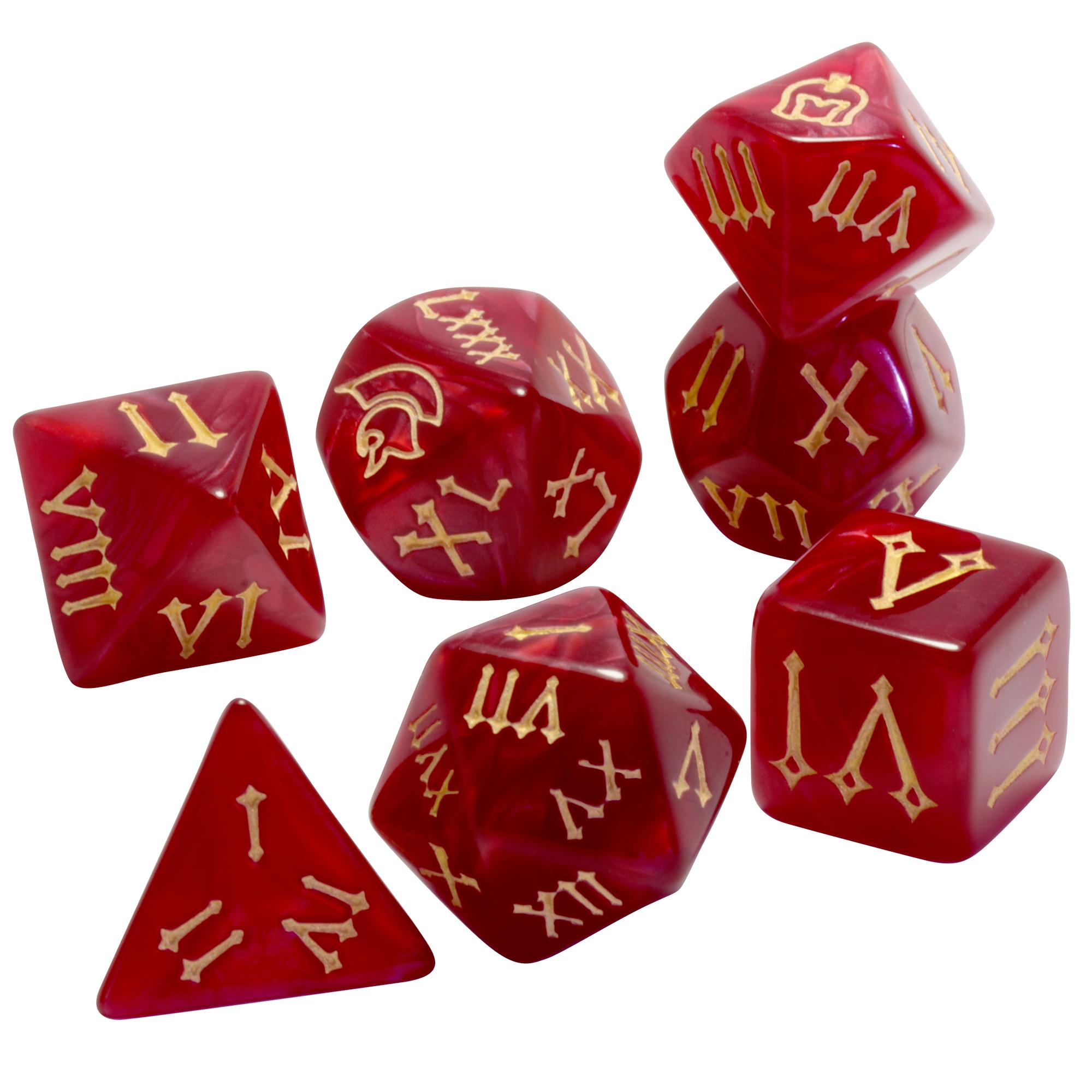 DND Roman Font Dice 7pcs Polyhedral Dice Set with Marble Effect for DND RPG Board Game Accessories Party Play Gifts червоний
DND Roman Font Dice 7pcs Polyhedral Dice Set with Marble Effect for DND RPG Board Game Accessories Party Play Gifts червоний