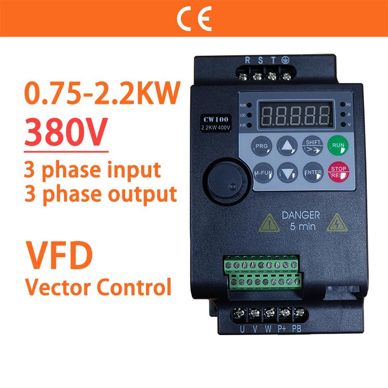 0.75KW/1.5KW/2.2KW 1/2/3HP 380V VFD Economical Variable Frequency Drive Converter Motor Speed Vector Control Small Inverter 380V 3 phase&380V 3 phase
0.75KW/1.5KW/2.2KW 1/2/3HP 380V VFD Economical Variable Frequency Drive Converter Motor Speed Vector Control Small Inverter 380V 3 phase&380V 3 phase