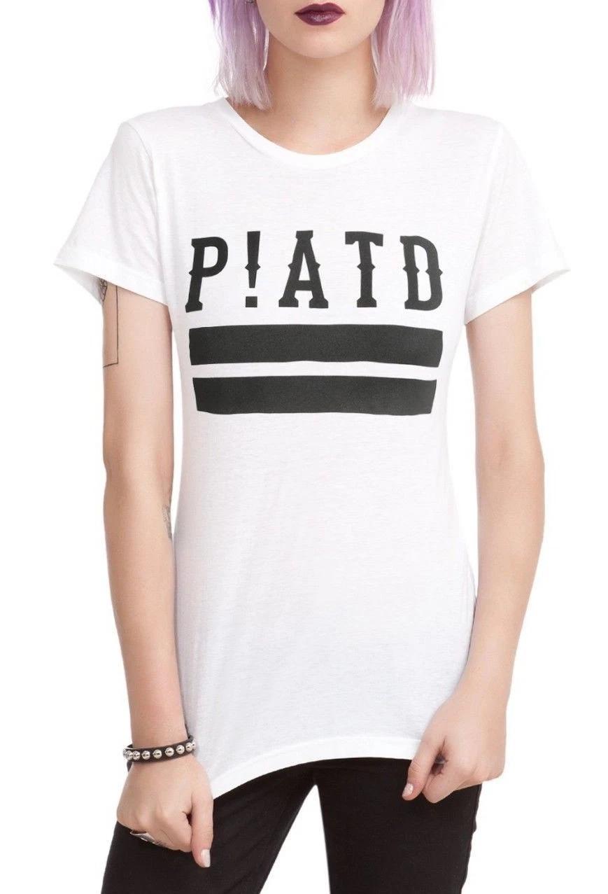 Panic At The Disco P!ATD LOGO Girls Women s T-Shirt NEW Official XL
Panic At The Disco P!ATD LOGO Girls Women s T-Shirt NEW Official XL