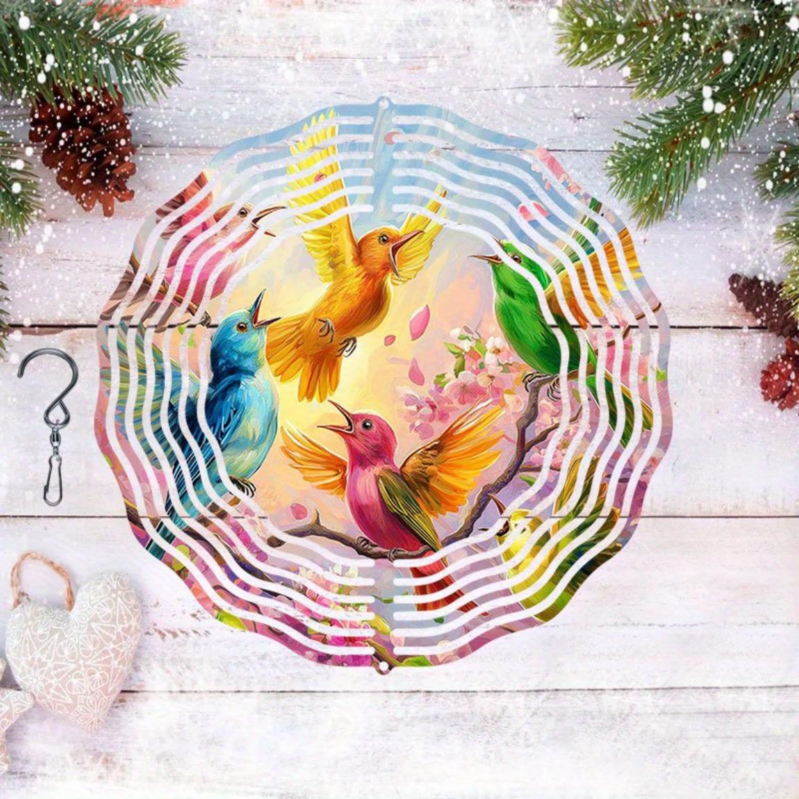 Vibrant 3D Metal Wind Chime with Colorful Birds and Fruit Design Durable Outdoor Garden Decor Perfect for Thanksgiving and Christmas
Vibrant 3D Metal Wind Chime with Colorful Birds and Fruit Design Durable Outdoor Garden Decor Perfect for Thanksgiving and Christmas