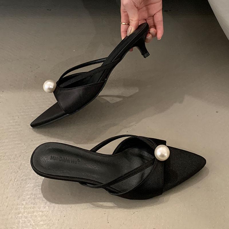 Fashion Fashion Pointed Toe Ladies Low Heel Slippers Sandals Shoes Luxury Female Slides Footwear String Bead Women Heel Slippers Shoes 35 чёрный
Fashion Fashion Pointed Toe Ladies Low Heel Slippers Sandals Shoes Luxury Female Slides Footwear String Bead Women Heel Slippers Shoes 35 чёрный