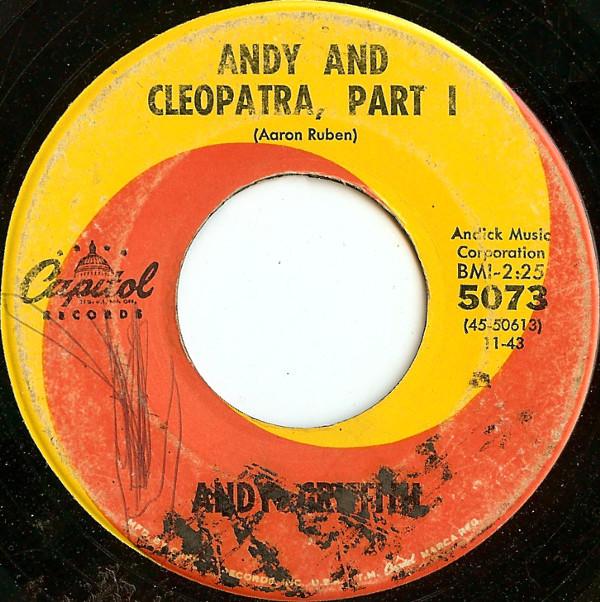 7-дюймовая пластинка ЭНДИ ГРИФФИТ - Энди и Клеопатра 5073 Capitol Records 1963 США Комедия и разговорный жанр Б/У
7-дюймовая пластинка ЭНДИ ГРИФФИТ - Энди и Клеопатра 5073 Capitol Records 1963 США Комедия и разговорный жанр Б/У
