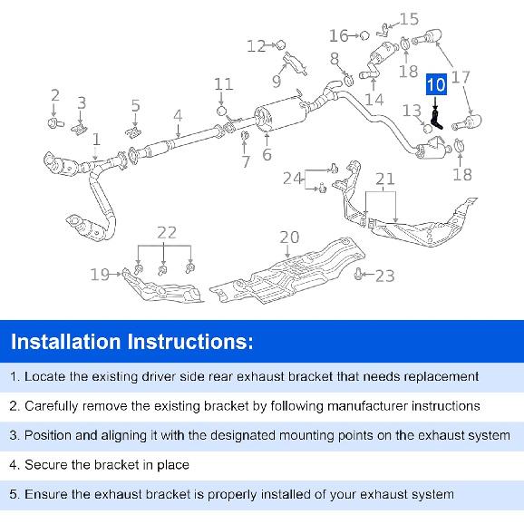 Задний левый кронштейн выхлопной системы узел опоры глушителя со стороны водителя 68275662AB для Ram 1500 5.7L 6.2L 2019-2024
Задний левый кронштейн выхлопной системы узел опоры глушителя со стороны водителя 68275662AB для Ram 1500 5.7L 6.2L 2019-2024